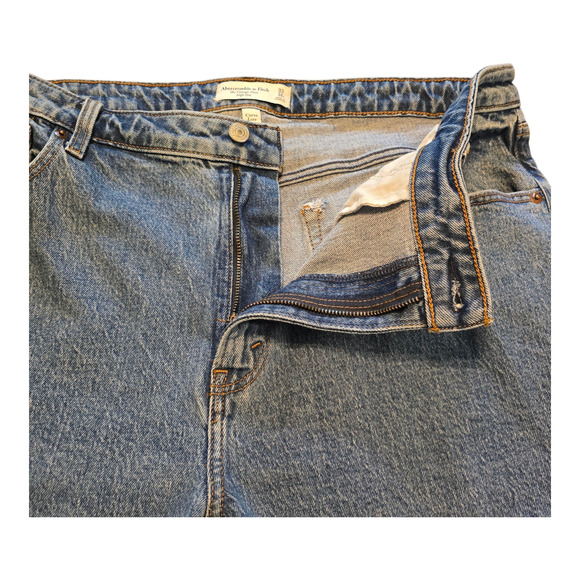 Abercrombie & Fitch Blue Straight Leg Jeans - Picture 7 of 13